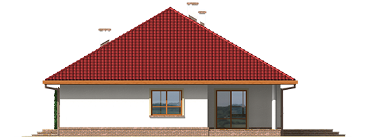 Suzi - Projekt domu Suzi - elewacja tylna