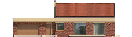 EX 11 G2 B Soft - Projekt domu EX 11 G2 (wersja B) soft - elewacja frontowa