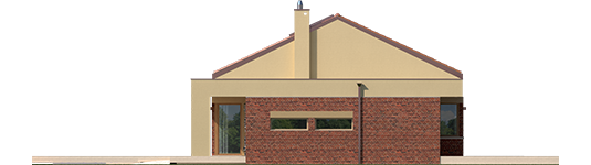 EX 11 G2 B Soft - Projekt domu EX 11 G2 (wersja B) soft - elewacja lewa