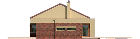 EX 11 G2 B Soft - Projekt domu EX 11 G2 (wersja B) soft - elewacja lewa