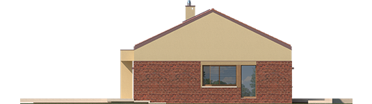 EX 11 G2 B Soft - Projekt domu EX 11 G2 (wersja B) soft - elewacja prawa