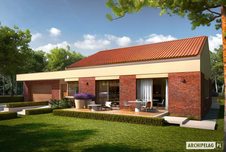 Projekt domu EX 11 G2 (wersja B) soft - wizualizacja frontowa
