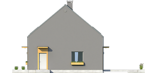 E7 ENERGO PLUS - Projekt domu E7 ENERGO PLUS - elewacja lewa