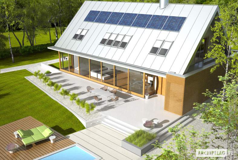 Projekt domu EX 3 G1 - widok z góry