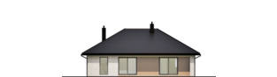 Projekt domu Mini 25 - elewacja tylna