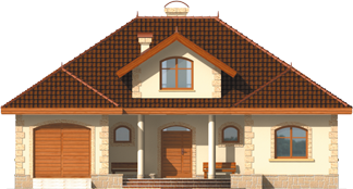Maura G1 - Projekt domu Maura G1 - elewacja frontowa