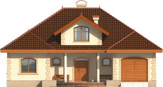 Maura G1 - Projekt domu Maura G1 - elewacja frontowa