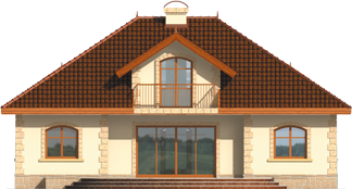 Maura G1 - Projekt domu Maura G1 - elewacja tylna