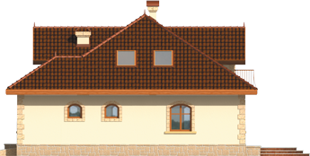 Maura G1 - Projekt domu Maura G1 - elewacja lewa