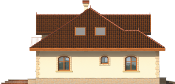 Maura G1 - Projekt domu Maura G1 - elewacja prawa