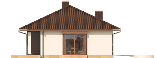 Margo Mocca - Projekt domu Margo MOCCA - elewacja lewa