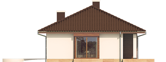 Margo Mocca - Projekt domu Margo MOCCA - elewacja lewa