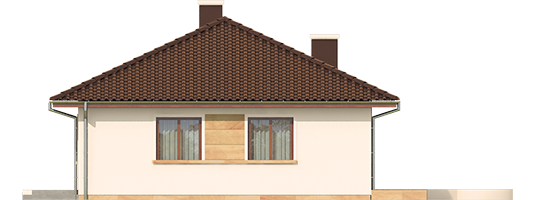 Margo Mocca - Projekt domu Margo MOCCA - elewacja prawa