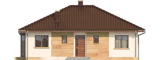 Margo Mocca - Projekt domu Margo MOCCA - elewacja frontowa