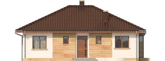 Margo Mocca - Projekt domu Margo MOCCA - elewacja frontowa