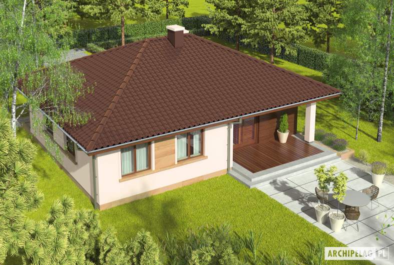 Projekt domu Margo MOCCA - widok z góry