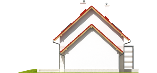Lea G1 - Projekty domów ARCHIPELAG - Lea G1 - elewacja lewa