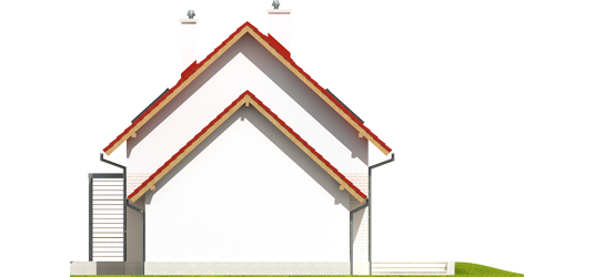 Lea G1 - Projekty domów ARCHIPELAG - Lea G1 - elewacja lewa