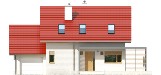 Lea G1 - Projekty domów ARCHIPELAG - Lea G1 - elewacja frontowa