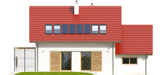 Lea G1 - Projekty domów ARCHIPELAG - Lea G1 - elewacja tylna