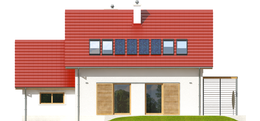 Lea G1 - Projekty domów ARCHIPELAG - Lea G1 - elewacja tylna