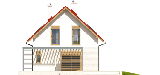 Lea G1 - Projekty domów ARCHIPELAG - Lea G1 - elewacja prawa