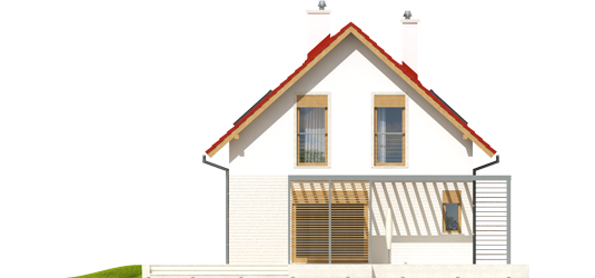 Lea G1 - Projekty domów ARCHIPELAG - Lea G1 - elewacja prawa