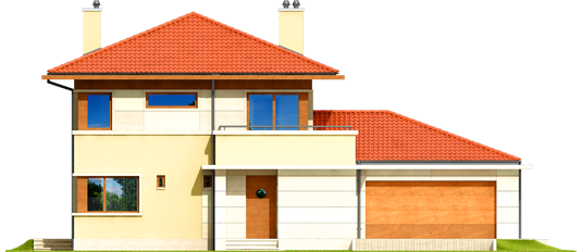 Rodrigo G2 - Projekt domu Rodrigo G2 Leca® DOM - elewacja frontowa