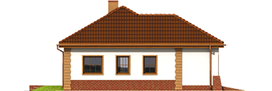 Theodor G2 - Projekt domu Teosia II G2 - elewacja prawa