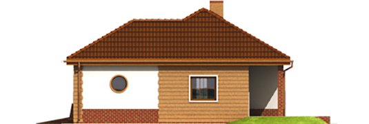 Theodor G2 - Projekt domu Teosia II G2 - elewacja lewa