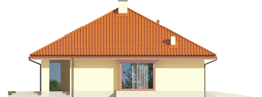 Flori III G1 ECONOMIC B - Projekty domów ARCHIPELAG - Flori III G1 (wersja B) Leca® DOM - elewacja lewa