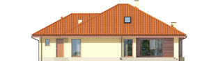 Projekt domu Flori III G1 (wersja B) Leca® DOM - elewacja tylna