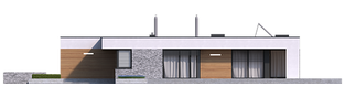 Projekt domu EX 21 G2 soft - elewacja prawa