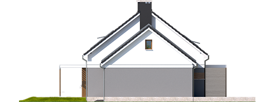 Ariel G1 ENERGO - Projekt domu Ariel G1 ENERGO - elewacja lewa