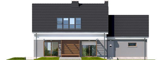 Ariel G1 ENERGO - Projekt domu Ariel G1 ENERGO - elewacja tylna