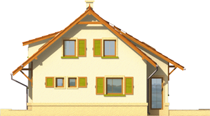 Gabi - Projekt domu Gabi - elewacja prawa