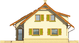 Gabi - Projekt domu Gabi - elewacja lewa