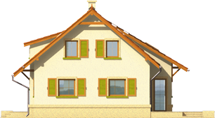 Gabi - Projekt domu Gabi - elewacja lewa