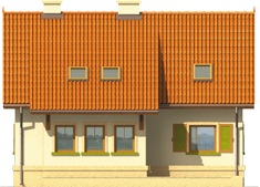 Gabi - Projekt domu Gabi - elewacja tylna