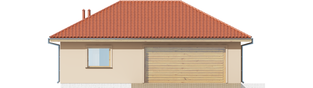 Projekt domu Garaż G38 - elewacja frontowa