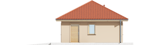 Projekt domu Garaż G38 - elewacja prawa