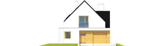 Bruno G1 - Projekt domu Bruno G1 - Archipelag - elewacja frontowa