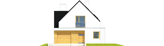 Bruno G1 - Projekt domu Bruno G1 - Archipelag - elewacja frontowa
