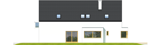 Bruno G1 - Projekt domu Bruno G1 - Archipelag - elewacja lewa