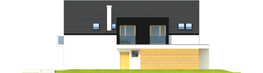 Bruno G1 - Projekt domu Bruno G1 - Archipelag - elewacja prawa