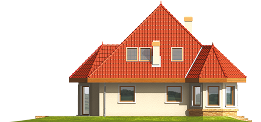 Monica G1 - Projekt domu Monika G1 - elewacja prawa