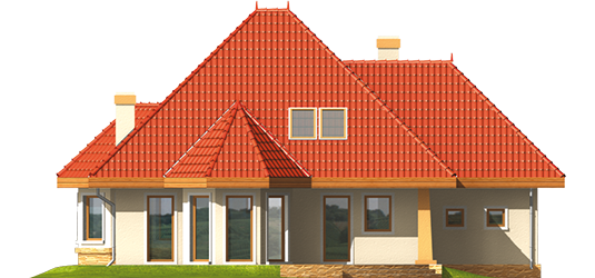 Monica G1 - Projekt domu Monika G1 - elewacja tylna