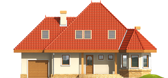 Monica G1 - Projekt domu Monika G1 - elewacja frontowa