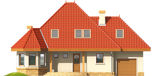 Monica G1 - Projekt domu Monika G1 - elewacja frontowa