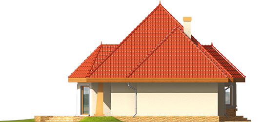 Monica G1 - Projekt domu Monika G1 - elewacja lewa